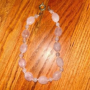 Pink beaded necklace